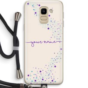 Sterren: Samsung Galaxy J6 (2018) Transparant Hoesje met koord