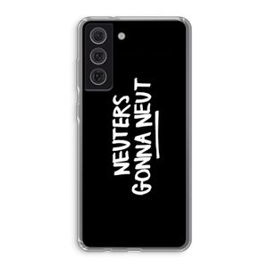 Neuters (zwart): Samsung Galaxy S21 FE Transparant Hoesje