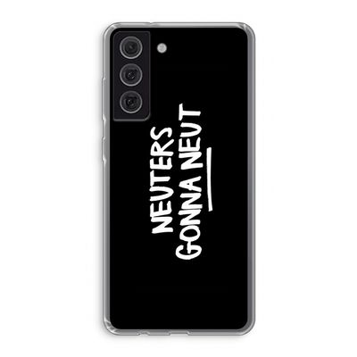 Neuters (zwart): Samsung Galaxy S21 FE Transparant Hoesje
