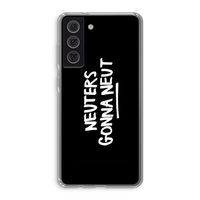 Neuters (zwart): Samsung Galaxy S21 FE Transparant Hoesje