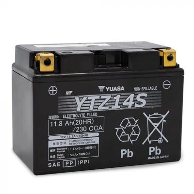 YUASA Gesloten batterij onderhoudsvrij, Batterijen voor motor & scooter, YTZ14S