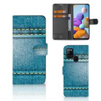 Samsung Galaxy A21s | Wallet Case | met Pasjes | Jeans