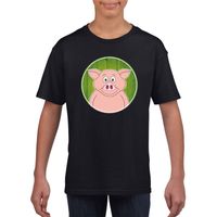 T-shirt varken zwart kinderen