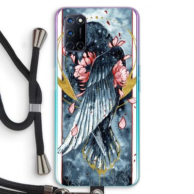 Golden Raven: Oppo A92 Transparant Hoesje met koord