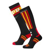 Poederbaas Skisokken 2-pack Swedish Black & Red-39/42