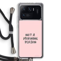 Morning person: Xiaomi Mi 11 Ultra Transparant Hoesje met koord