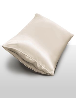 Zijden Kussensloop inSilk Collection, Kleur Donker champagne, Afmeting 60 x 70 cm