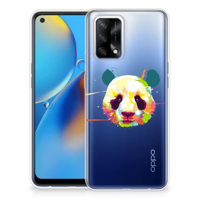 OPPO A74 4G Telefoonhoesje met Naam Panda Color OPPO A74 4G Telefoonhoesje met Naam Panda Color