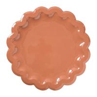 Plateau golvende rand - bruin - ø39.5x1.5 cm