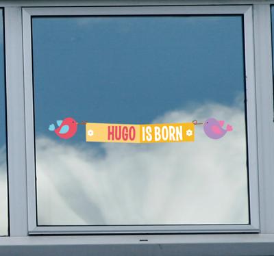 Sticker geboorte kind