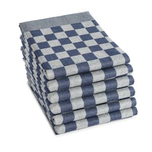6x DDDDD theedoek barbecue 65x65 cm blue