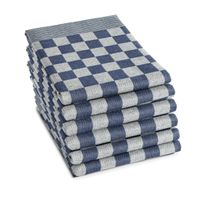 6x DDDDD theedoek barbecue 65x65 cm blue