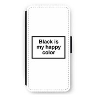 Black is my happy color: iPhone 12 Pro Max Flip Hoesje