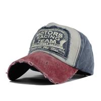 Kleurrijke Baseball Cap retro brief piek Cap Sunhat outdoor Leisure Travel Cap voor volwassene (Navy)
