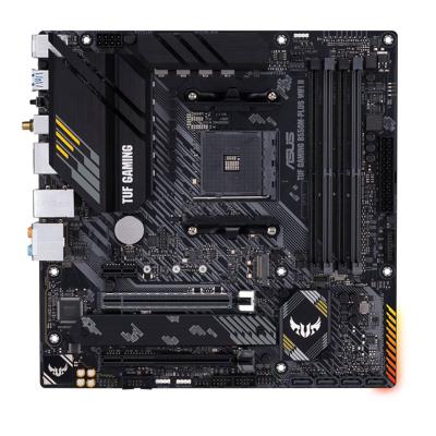Asustek Computer TUF GAMING B550M-PLUS WIFI II Moederbord Socket AMD AM4 Vormfactor Micro-ATX Moederbord chipset AMD® B550