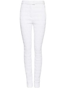 Ferragamo pantalon skinny matelassé - Blanc