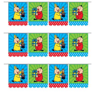Set van 3x stuks bumba thema verjaardag vlaggenlijn 6 meter