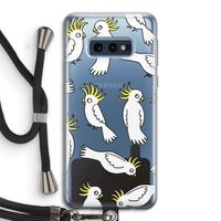Papegaai: Samsung Galaxy S10e Transparant Hoesje met koord