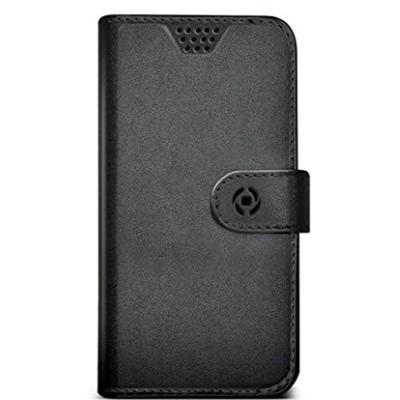 Telefoonhoes Celly WALLYUNILBK Zwart Universal