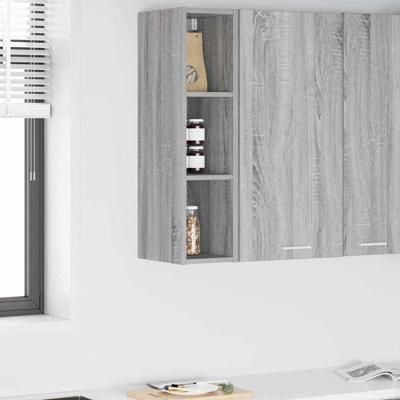 Hangkast Riga Grijs Sonoma 20 x 29,5 x 80 cm Bewerkt hout Hangkast Riga Grijs Sonoma 20 x 29,5 x 80 cm Bewerkt hout