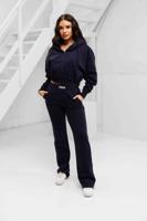 Unique The Label Molly Trainingspak Dames Donkerblauw - Maat M - Kleur: Donkerblauw | Soccerfanshop