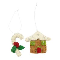Decoratieve Vilten Hangers Snoepgoed (Set van 2) - thumbnail