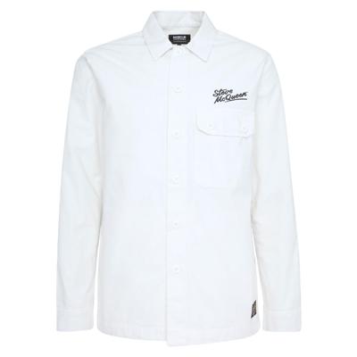 Heren Overshirt Morand Garment Dyed Whisper White