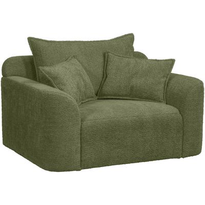Leen Bakker - Loveseat Elsa - Anthology - Stof - Groen - 99x128x84 Cm