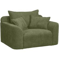 Leen Bakker - Loveseat Elsa - Anthology - Stof - Groen - 99x128x84 Cm