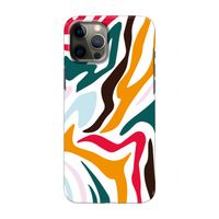 Colored Zebra: Volledig geprint iPhone 12 Pro Hoesje