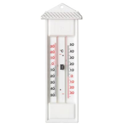 Muurthermometer min-max kunststof - Nature
