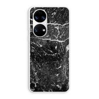 Zwart marmer: Huawei P50 Transparant Hoesje