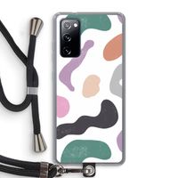 Memphis Shapes: Samsung Galaxy S20 FE / S20 FE 5G Transparant Hoesje met koord