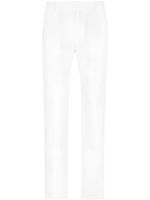 Dolce & Gabbana button-fastening linen-blend wide-leg trousers - Blanc - thumbnail