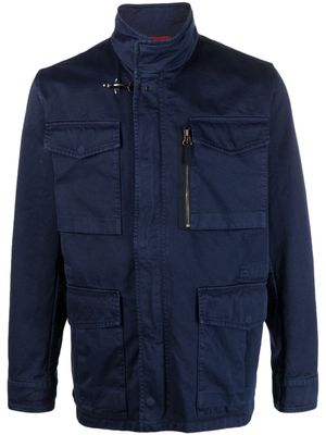 Fay veste à design multi-poches - Bleu