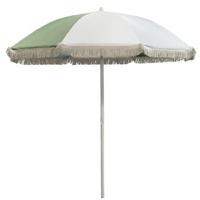 Parasol Oliva tilt - zand/groen - Ø200 cm - Leen Bakker Parasol Oliva tilt - zand/groen - Ø200 cm - Leen Bakker