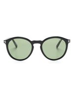 TOM FORD Eyewear lunettes de soleil Elton à logo gravé - Noir