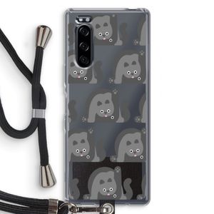 Cats: Sony Xperia 5 Transparant Hoesje met koord