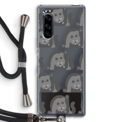Cats: Sony Xperia 5 Transparant Hoesje met koord