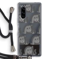Cats: Sony Xperia 5 Transparant Hoesje met koord