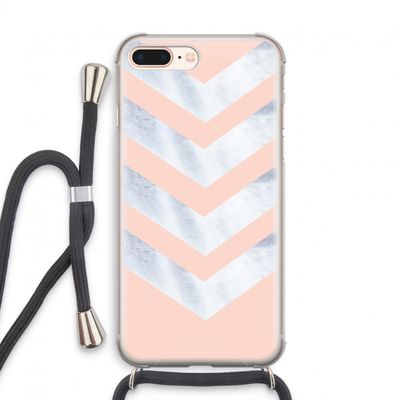 Marmeren pijlen: iPhone 8 Plus Transparant Hoesje met koord
