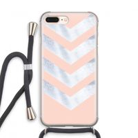 Marmeren pijlen: iPhone 8 Plus Transparant Hoesje met koord