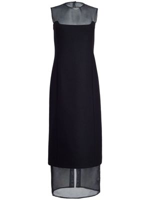 KHAITE Jurk met doorzichtig vlak - Zwart