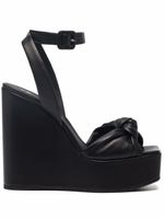 Giuseppe Zanotti sandales en cuir à plateforme 130 mm - Noir - thumbnail