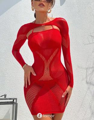 Rood jurkje & Schoudertop, Jetset