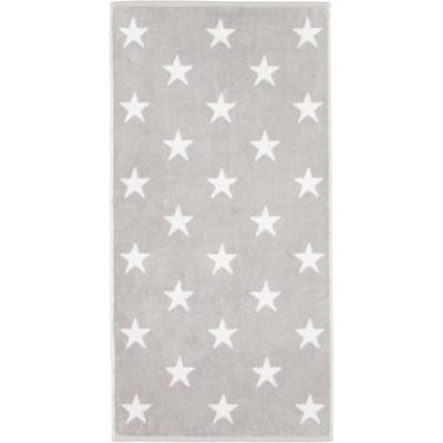 Cawö Cawö New Stars 6260 Douchelaken 70x140 platin/wit