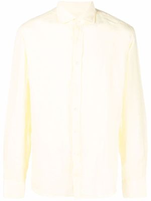Hackett chemise unie à boutonnière - Jaune