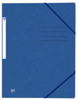 Elastomap oxford top file a4 3 kleppen 390gr blauw | 10 stuks