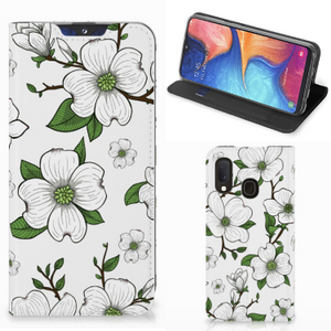 Samsung Galaxy A20e Smart Cover Dogwood Flowers