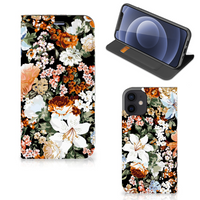 Smart Cover voor iPhone 12 Mini Dark Flowers